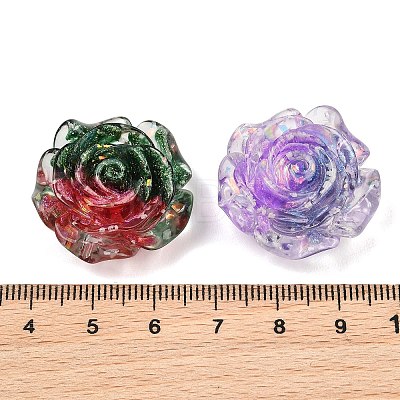 Two Tone Luminous Transparent Resin Beads RE-CBAC4C7-20-1