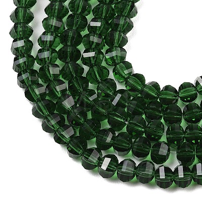 Transparent Glass Beads Strands GLAA-G125-01A-09-1