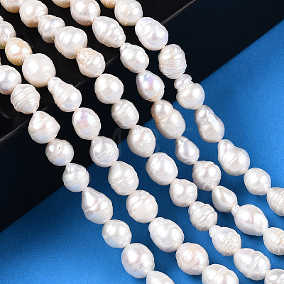 Natural Baroque Pearl Keshi Pearl Beads Strands PEAR-S020-F04-01-1