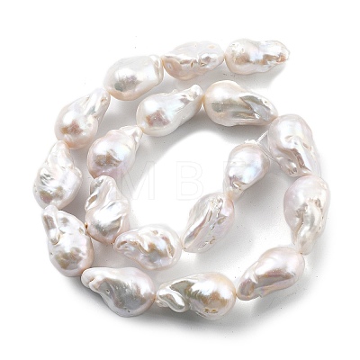Natural Nucleated Pearl Beads Strands PEAR-B004-15J-04A-1