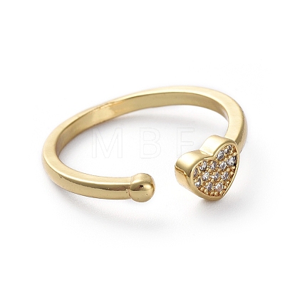 Adjustable Brass Cuff Finger Rings RJEW-G096-25G-1