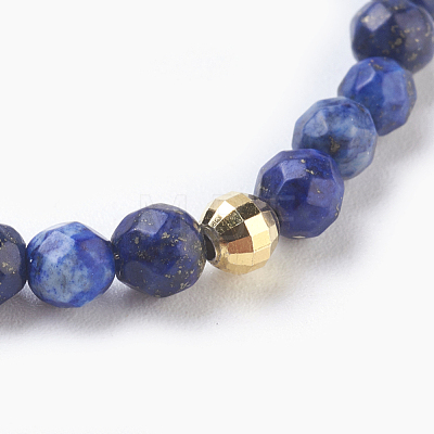 Natural Lapis Lazuli and Agate Beaded Necklaces NJEW-JN02241-1