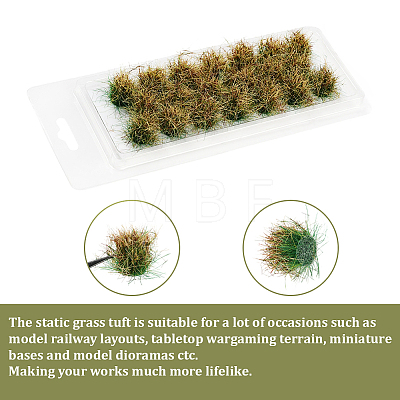 Resin Mini Grass Tufts AJEW-WH20120-10B-02-1