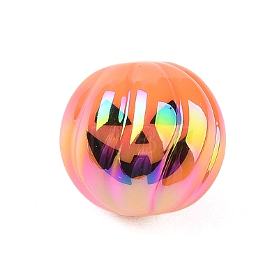 Halloween UV Plating Acrylic Beads OACR-M013-08A-03-1