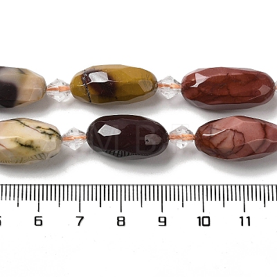 Natural Mookaite Beads Strands G-H297-A01-01-1