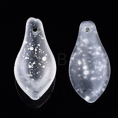 Transparent Spray Painted Glass Pendants GLAA-N042-001A-A01-1
