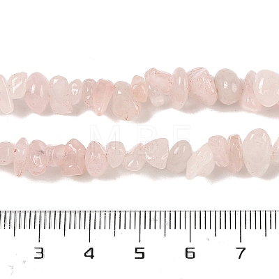 Natural Rose Quartz Chip Bead Strands G-M205-02A-1