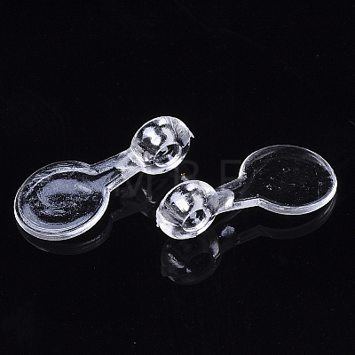 Transparent AS Plastic Pendant Blanks X-FIND-T064-010-1