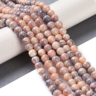 Baking Paint Glass Bead Strands GLAA-H031-01A-11-1