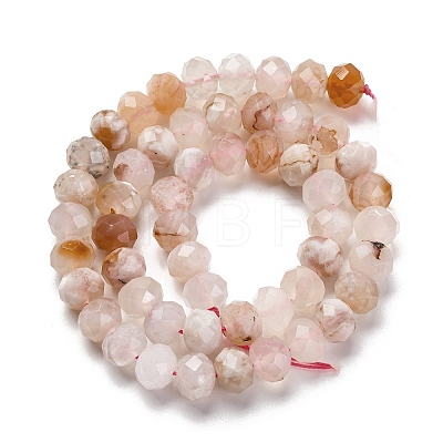 Natural Cherry Blossom Agate Beads Strands G-K380-A43-03-1