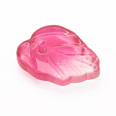 Two-Tone Transparent Glass Charms GLAA-H016-15-1