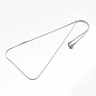 304 Stainless Steel Snake Chain Necklaces NJEW-E026-12-1