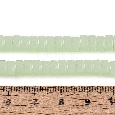 Imitation Jade Glass Beads Strands GLAA-N026-3x6mm-J03-1