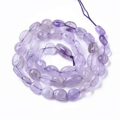 Natural Amethyst Beads Strands G-R465-52B-1