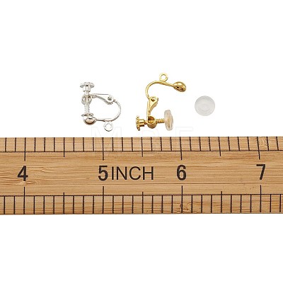 Brass Clip on Earring Findings DIY-TA0002-22-1
