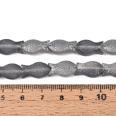 Frosted Glass Beads Strands GLAA-T023-40C-01-1