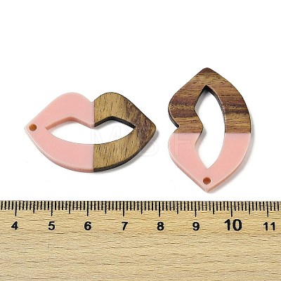 Resin and Walnut Pendants WOOD-I013-04A-1