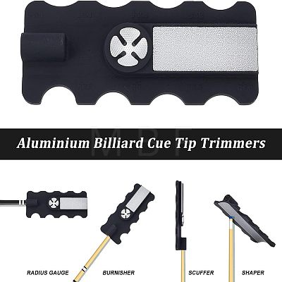 Olycraft 2Pcs 2 Style Billiard Cue Tip Trimmers AJEW-OC0003-07-1