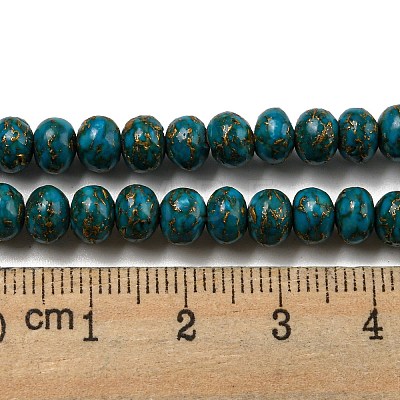 Dyed Synthetic Turquoise Beads Strands G-B070-C01-01-1