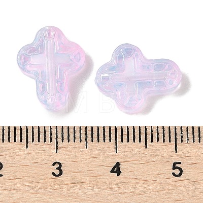 Transparent Spray Paint Glass Beads GLAA-Z011-04F-1