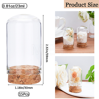 CRASPIRE Clear Glass Dome Cover AJEW-CP0005-90D-1