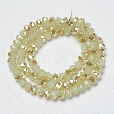 Electroplate Glass Beads Strands EGLA-A034-J3mm-K02-1