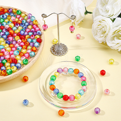 200Pcs Transparent Acrylic Beads OACR-PH0004-84-1