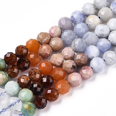 Natural Mixed Gemstone Beads Strands G-D080-A01-01-27-1