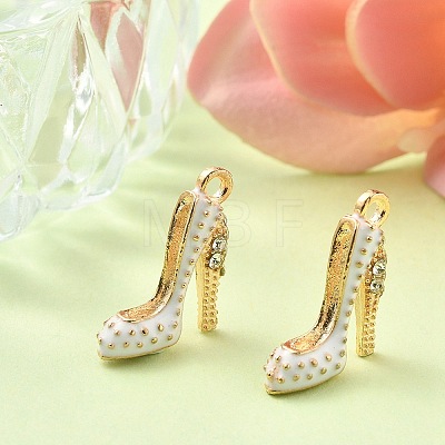 2Pcs Alloy Enamel Stilettos Pendants ENAM-YW0002-30B-1