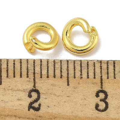 Brass Twister Clasps KK-P284-13G-1