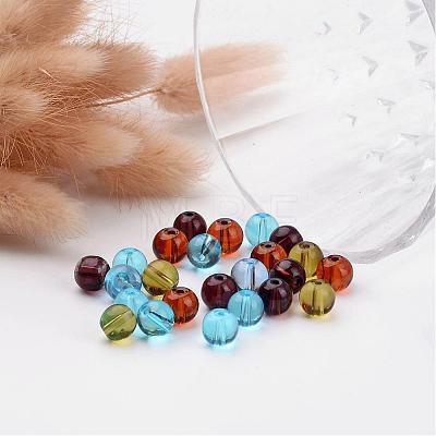 Mixed Color Round Glass Beads X-GR8mm-1