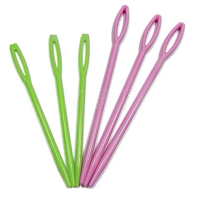 13Pcs ABS Plastic Knitting Sewing Needles PW22062476769-1