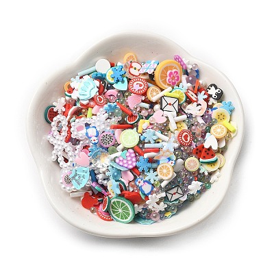 DIY Polymer Clay & Bubble Beads & Acrylic & Glitter Nail Art Decorations DIY-XCP0003-68-1