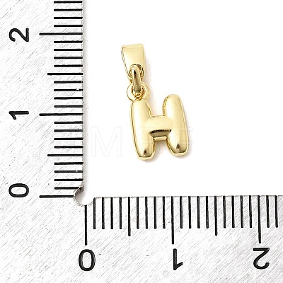 Brass Letter Charms KK-G554-22G-H-1