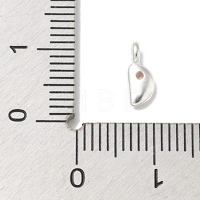 925 Sterling Sliver Cubic Zirconia Moon Charms STER-R002-02S-01-1