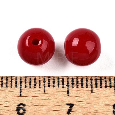 Opaque Solid Color Glass Beads LS-GLAA-N007-8mm-A03-1