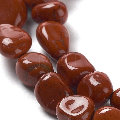 Natural Red Jasper Beads Strands G-P497-01A-08-1