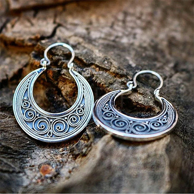 Alloy Hoop Earrings FS-WG733CB-10-1