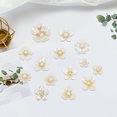 42Pcs 14 Styles Plastic Cabochons FIND-CY0002-45-1