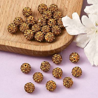 Pave Disco Ball Beads RB-H258-8MM-203-1