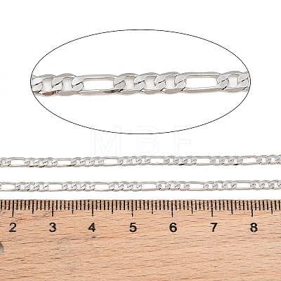 Brass Figaro Chains KK-CBAC547-13P-1