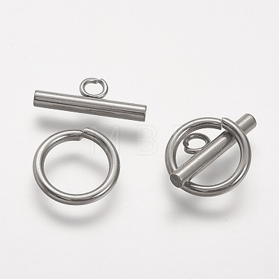 304 Stainless Steel Toggle Clasps STAS-P104-01P-1