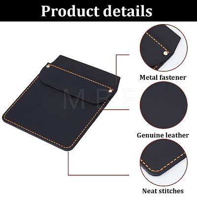 Cowhide Pocket Sleeve for Pens and Tools DIY-WH20007-781C-1