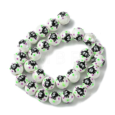 Handmade Porcelain Beads Strands PORC-A025-01F-1