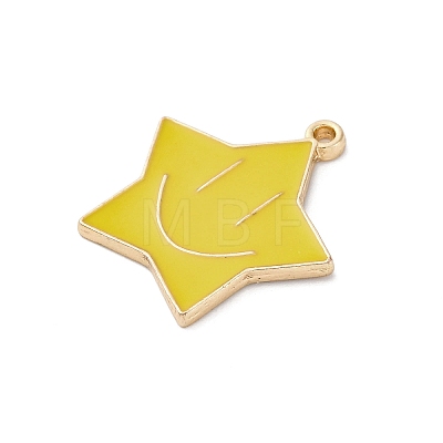 Alloy Enamel Pendants ENAM-F152-05G-01-1