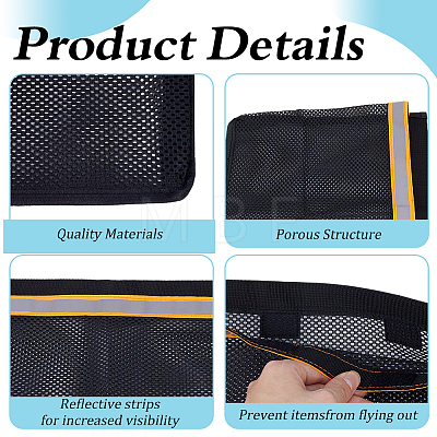 Polyester Yacht Mesh Storage Bags AJEW-WH0752-380C-1