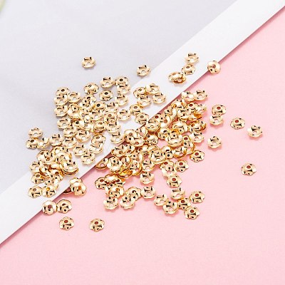 Brass Bead Cap X-KK-F824-029G-1