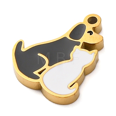 304 Stainless Steel Enamel Charms STAS-M105-24G-1