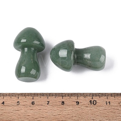 Natural Green Aventurine Mushroom Display Decorations G-Q602-03K-1