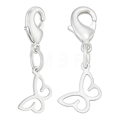 4Pcs 925 Sterling Silver Pendant Decorations HJEW-PH02566-1